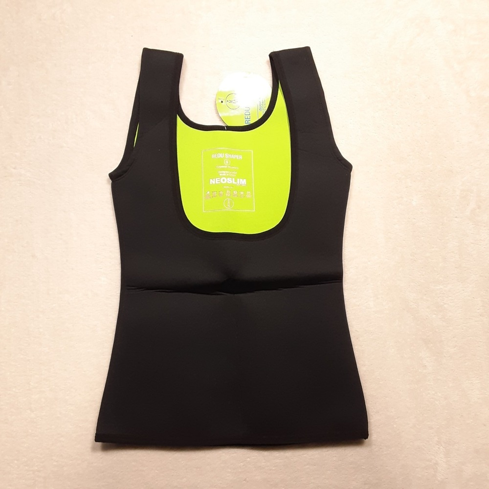 Redu Shaper Womans Neoprene Sauna Vest Small Black Neoslim Smart Fabric